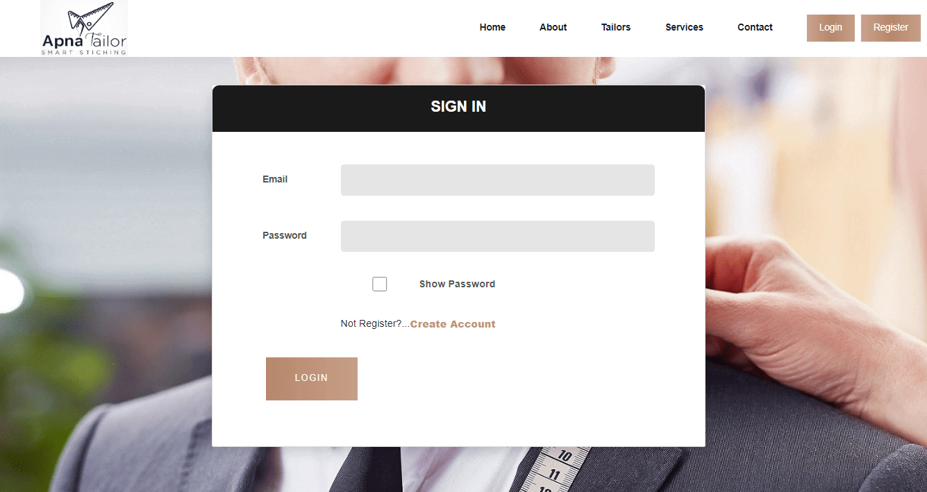 Apna Tailer - Signin