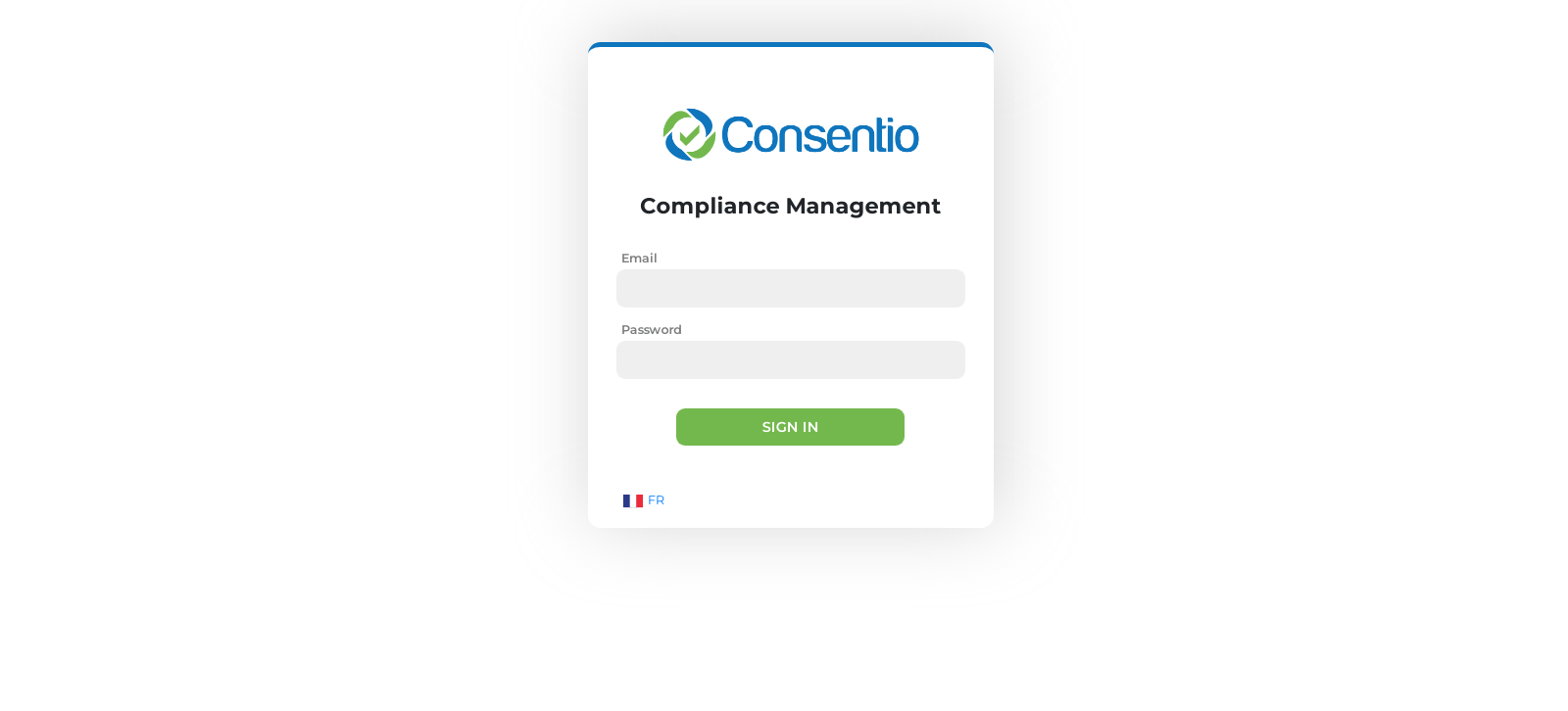 Consentio - Login