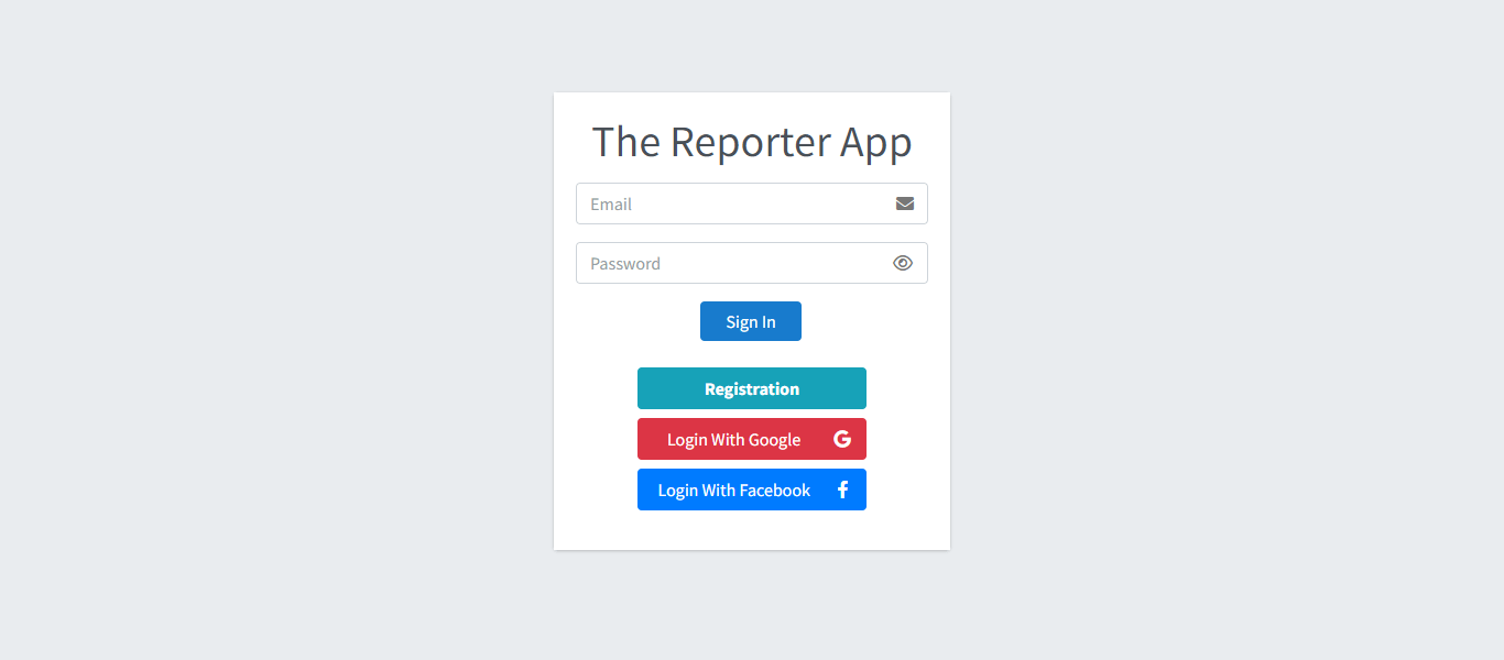 The Reporter - Login